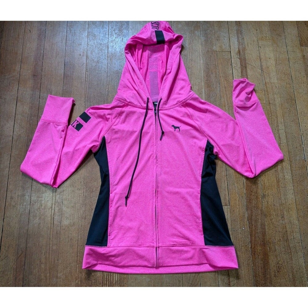 Pink Victoria Secret Ultimate Full Zip Sweatshirt L